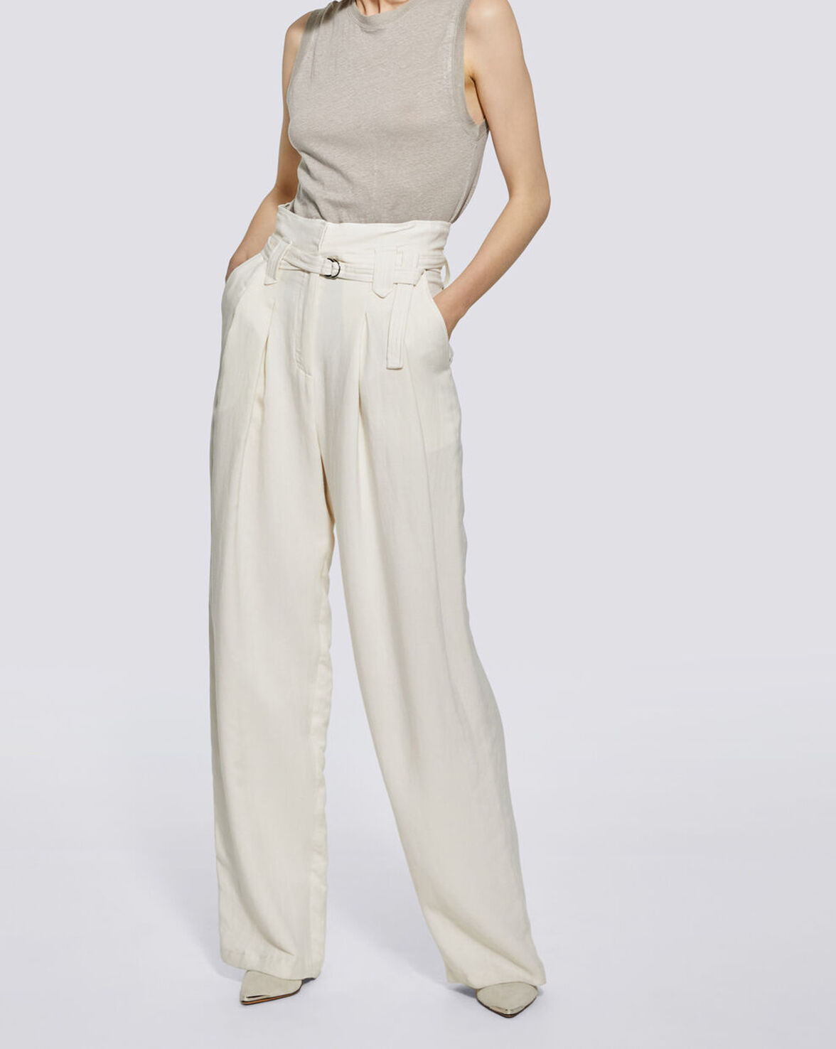 AVERILL WIDE LEG HIGH WAIST PANTS image number null